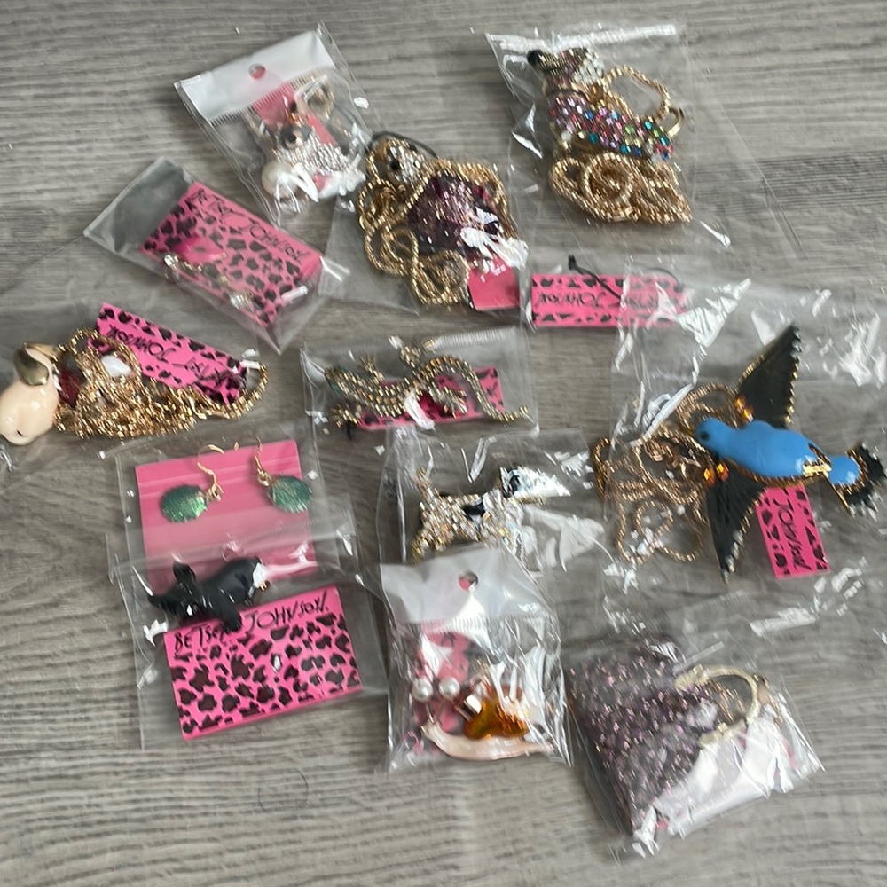 Betsy Johnson necklace and charms